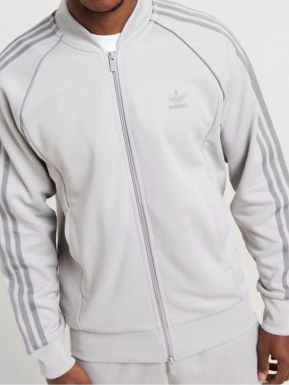 NEW MENS ADIDAS ORIGINALS SUPERSTAR TREFOIL TRACK JACKET ~SIZE Large  #JP2516